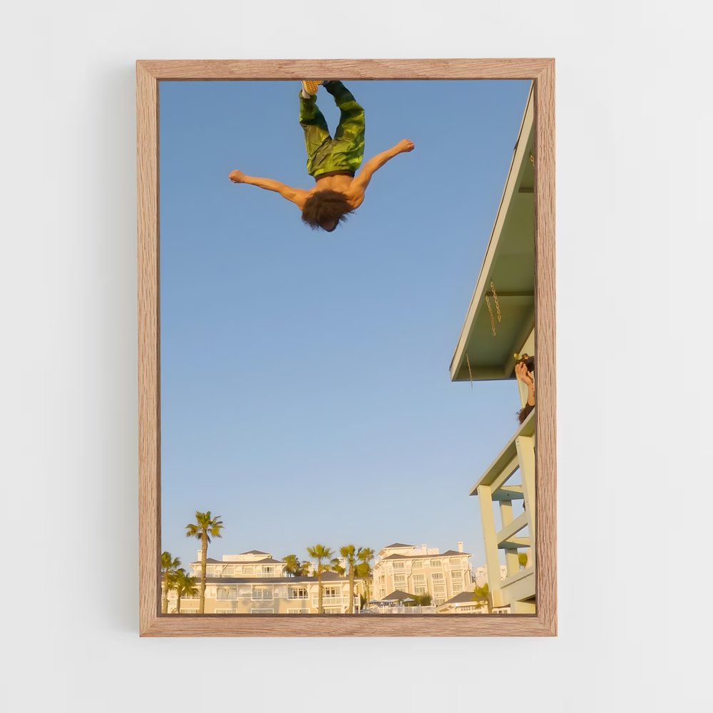 Poster Saut Éblouissant – affiche Parkour et freerun (vue 4)